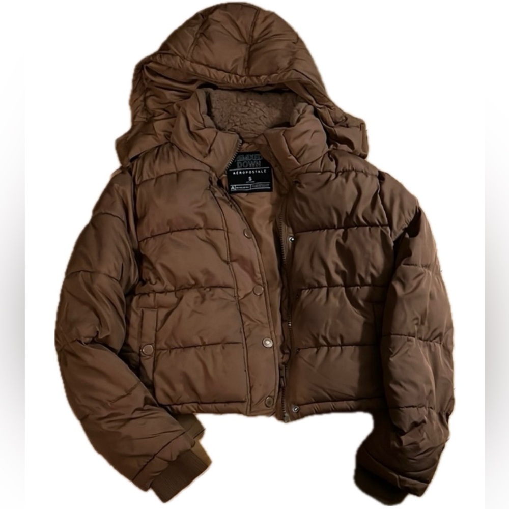 Aeropostale Light Brown Puffer Jacket
